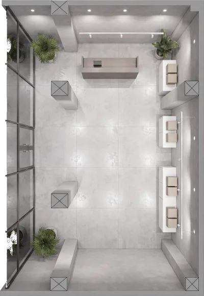 Lokal S/L3, 80 m² - Blloku A, suterreni