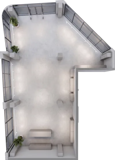 Lokal S/L4, 306 m² - Blloku B, suterreni