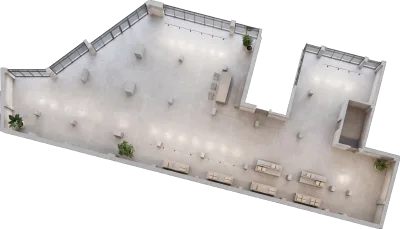 Lokal S/L1, 1559 m² - Blloku D, suterreni