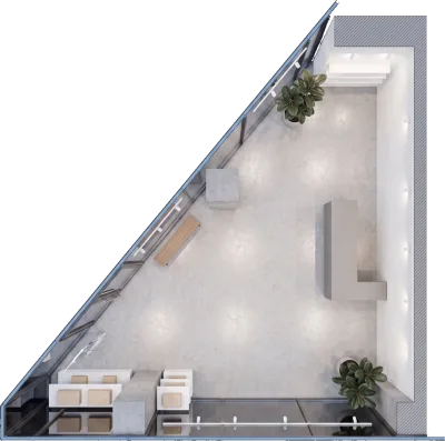 Lokal S/L3, 46 m² - Blloku D, suterreni