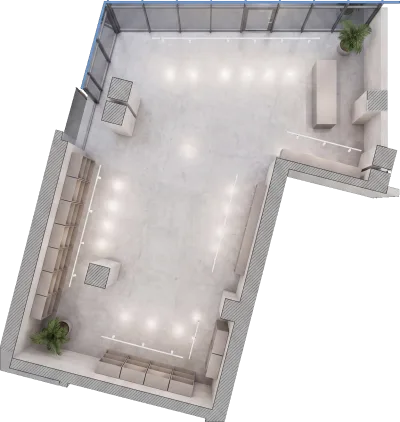 Lokal S/L4, 80 m² - Blloku D, suterreni