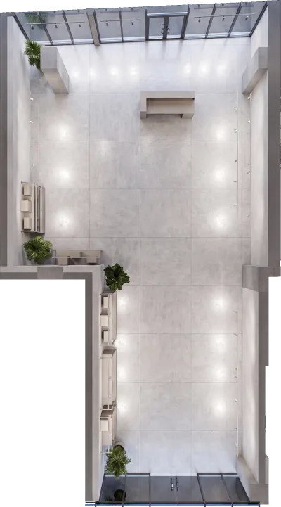 Gewerbeeinheit P/L4, 143 m² - Block A, erdgeschoss