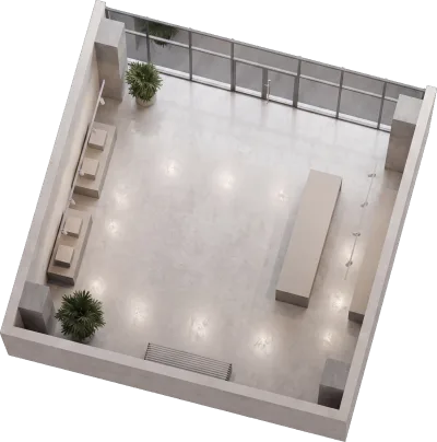 Lokal P/L6, 60 m² - Blloku D, përdhesa